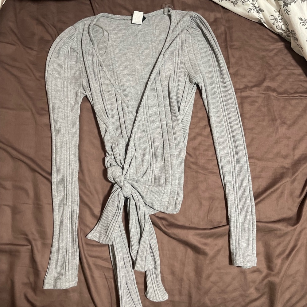 Windsor brand wrap tie front sweater